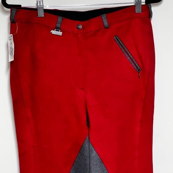 Dublin Womens/Ladies Supa-fit Euro Seat Zip Up Jodphur riding pants Sz US 32W - Picture 8 of 9